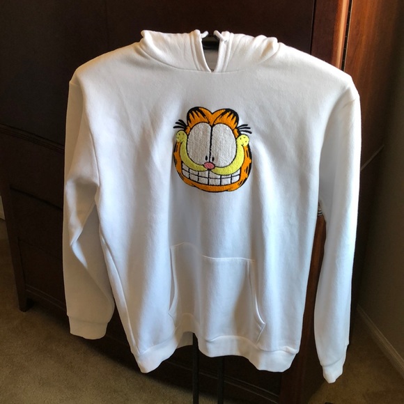Garfield Other - Garfield Embroidered Face Hoodie/New